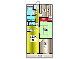 ジュネグリーン 3LDKの間取図画像