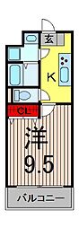 Sansei-K 1Kの間取図画像