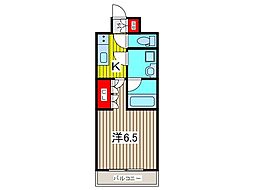 MAXIV西川口 1Kの間取図画像