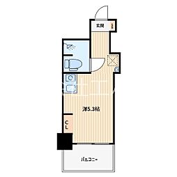 スカイコート西川口2 ワンルームの間取図画像