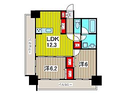フクロク・レーヴ・マンション 2LDKの間取図画像