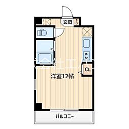 ハイポイント西川口 ワンルームの間取図画像
