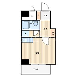ライオンズマンション川口並木 1Kの間取図画像