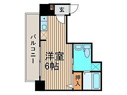 マーロ西川口ルネサンスコート ワンルームの間取図画像