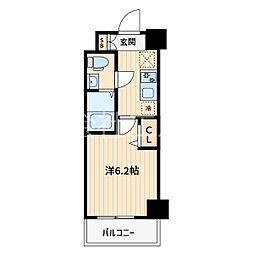 GENOVIA 南鳩ヶ谷 1Kの間取図画像