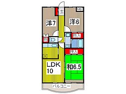 ウイーブ北町 3LDKの間取図画像