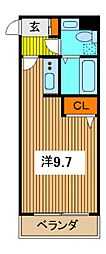 ステージファースト西川口 ワンルームの間取図画像