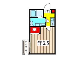 アイクル西川口 1Kの間取図画像