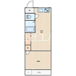 第一幸亀ビル 1LDKの間取図画像