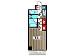 dIPS西川口 1Kの間取図画像