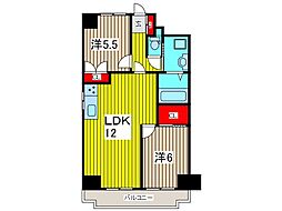 チェスターハウス川口 2LDKの間取図画像