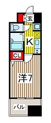 BPRレジデンス川口 1Kの間取図画像