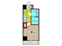 ラフィスタ川口 1Kの間取図画像