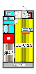 リブリ・もちの木 1LDKの間取図画像