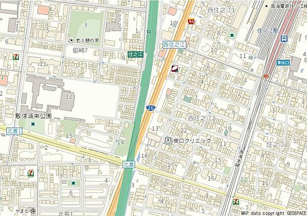 地図を拡大表示