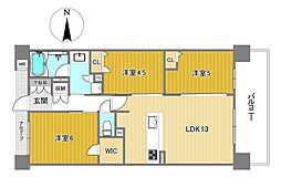 プレサンスロジェ住之江レジデンス 3LDKの間取図画像