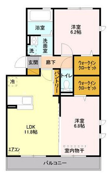 セジュール・アイ ｜埼玉県川口市大字芝(賃貸アパート2LDK・2階・58.37㎡)の写真 その2