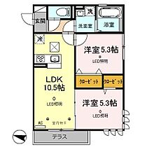 Rock village  ｜ 埼玉県川口市大字里（賃貸アパート2LDK・1階・49.10㎡） その2