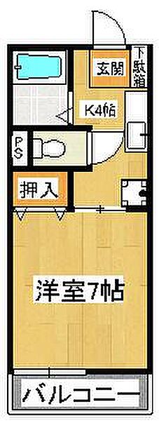 エミネンス高谷 202｜千葉県市川市高谷1丁目(賃貸アパート1K・2階・21.18㎡)の写真 その2