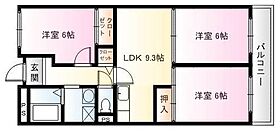 リバーノースビルII 308 ｜ 滋賀県彦根市高宮町（賃貸マンション3LDK・3階・60.48㎡） その2