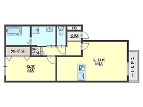 セジュールグランモア 101 ｜ 滋賀県彦根市地蔵町（賃貸アパート1LDK・1階・44.70㎡） その2