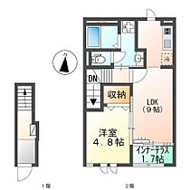 Ｅｐｉｐｈａｎｙ 207 ｜ 滋賀県米原市下多良2丁目（賃貸アパート1LDK・2階・41.98㎡） その2