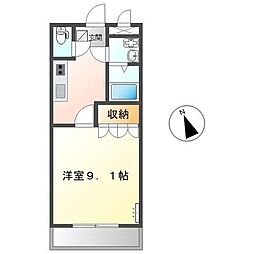 マコズ・アベニュー 1Kの間取図画像