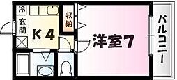 SOUTHWING 1Kの間取図画像