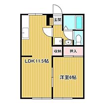 サンライフ若葉 101 ｜ 茨城県石岡市石岡（賃貸アパート1LDK・1階・40.92㎡） その2