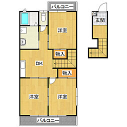 メゾン・ヨシコ壱番館 3DKの間取図画像