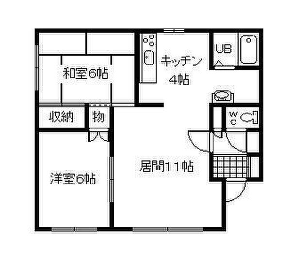 グリーンコーポC 201｜北海道旭川市末広東二条6丁目(賃貸アパート2LDK・2階・61.16㎡)の写真 その2