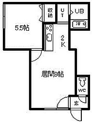 ワンダーハイツ98 1LDKの間取図画像