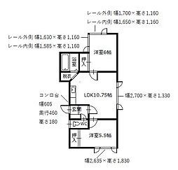 間取図画像 2LDK