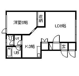 間取図画像 1LDK