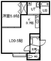 GreatViewAI・63 1LDKの間取図画像