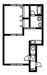 CHERRY4・9 1LDKの間取図画像