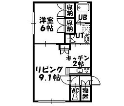 シント永山 1LDKの間取図画像