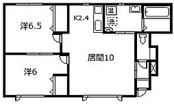 Dio2 2LDKの間取図画像