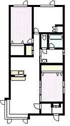 ゴールドベル 3LDKの間取図画像