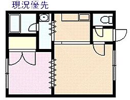 M&Yレヂデンス1号館 1DKの間取図画像