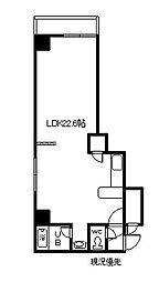 サンライズコスモ 1DKの間取図画像