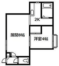 グランビア 1LDKの間取図画像