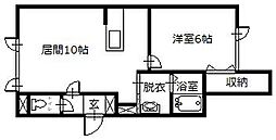 ZeN5・2 1LDKの間取図画像
