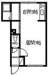 ダイイチハウス 1Kの間取図画像