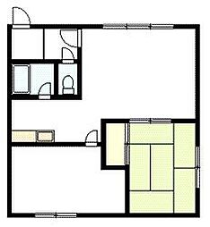 豊岡4・5ハイツ 2LDKの間取図画像