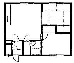 渡辺マンション 2LDKの間取図画像