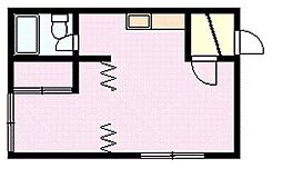 豊岡2・6コーポ 1DKの間取図画像