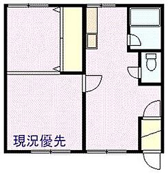 コーポ・ロック 2DKの間取図画像