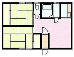 ピュアイーズ 2LDKの間取図画像
