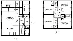 近江マンション 6LDKの間取図画像